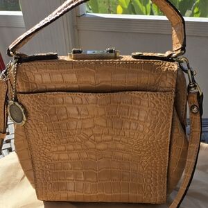 PATRICIA Nash All Leather Croc embossed Nela bag gorgeous color, amazing color